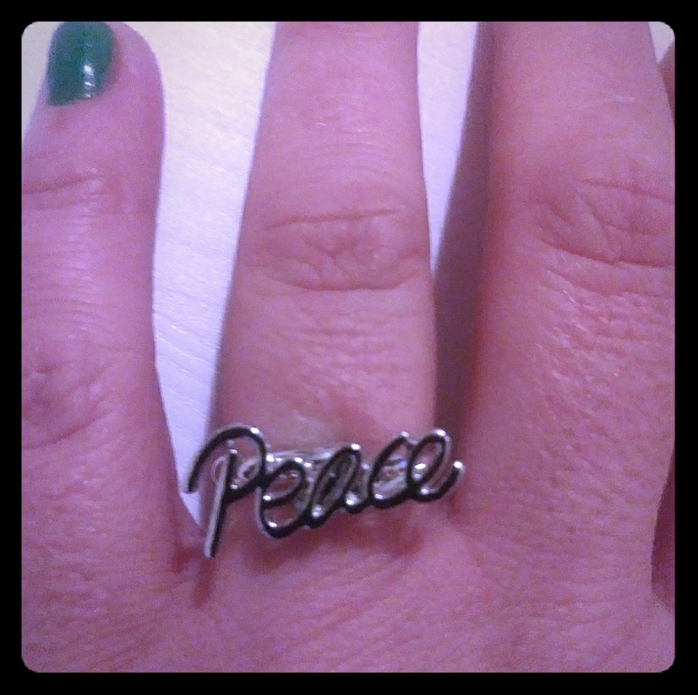 NWOT Peace Ring OSFA
